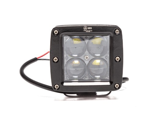 Фара рабочего света квадратная 80х75x73 12Вт 4светодиода направленный свет линзованная AVTOELECTRICA