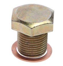 Пробка сливная ГАЗ, УАЗ ЗМЗ-405, 406, 409 ЕВРО-2 картера масляного с медным кольцом магнитная АВТОБОБ