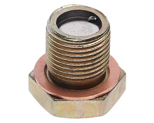 Пробка сливная ГАЗ, УАЗ ЗМЗ-405, 406, 409 ЕВРО-2 картера масляного с медным кольцом магнитная АВТОБОБ