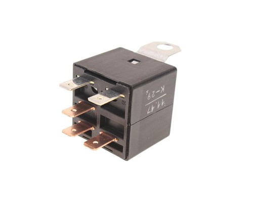 Реле электромагнитное 24V 5-ти контактное 15/15А замык. с кронштейном АВАР