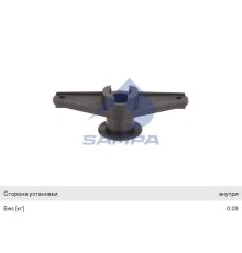 Кронштейн SCANIA 4, CP, CR, CT series замка двери (внутренней ручки) SAMPA
