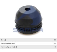Подушка MAN F90 двигателя передняя (круглая) SAMPA
