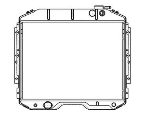 Радиатор ГАЗ-33081, 3309 алюминиевый 2-х рядный дв.ММЗ ЕВРО-3 LUZAR
