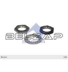 Гайка SAF ступицы M56x2 (SW85) (стопорное кольцо,2 гайки), 075.596, SAMPA