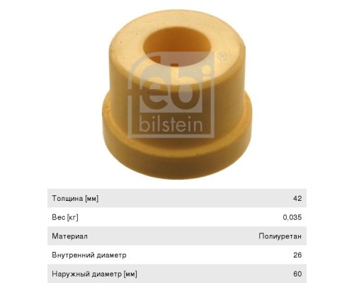 Втулка MAN TGA кабины задняя FEBI