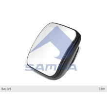 Зеркало боковое MERCEDES Actros левое/правое с подогревом (200x200мм) SAMPA