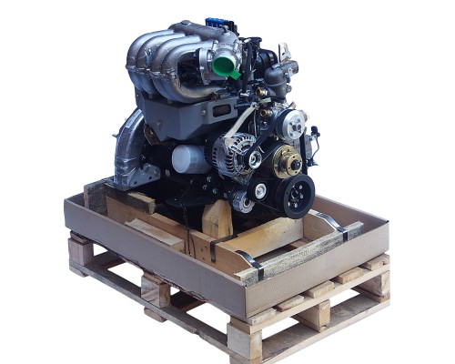 Двигатель УМЗ-421647 (под ГБО) ГАЗ-3302 Бизнес ЕВРО-4 под ГУР,  без компрессора (чугунный блок) УМЗ №