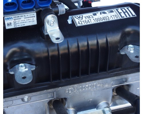 Двигатель УМЗ-421647 (под ГБО) ГАЗ-3302 Бизнес ЕВРО-4 под ГУР,  без компрессора (чугунный блок) УМЗ №