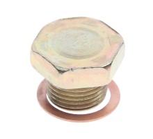 Пробка сливная ГАЗ, УАЗ дв.ЗМЗ-402, УМЗ-4216 картера масляного с медным кольцом магнитная АВТОБОБ