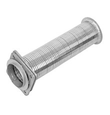 Металлорукав КАМАЗ-ЕВРО в сборе d=80мм L=376мм (нержавеющая сталь 201) (фланец 6мм) ГС