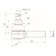 Наконечник рулевой тяги КАМАЗ-5490, 54901 правый ROSTAR