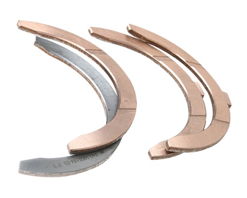 Полукольцо опорное коленвала КАМАЗ комплект Р2 бронза (2+2шт.) ДЗВ