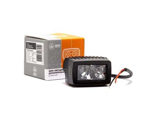 Фара рабочего света прямоугольная 75х48х76 20Вт 2 светодиода рассеянный свет AVTOELECTRICA