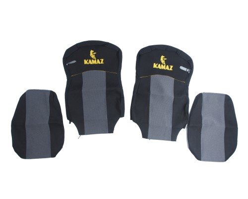 Авточехлы КАМАЗ-54901 (2 высоких) жаккард комплект КОМТЕСТ