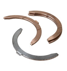 Полукольцо опорное коленвала КАМАЗ комплект бронза (2+2шт.) ДЗВ