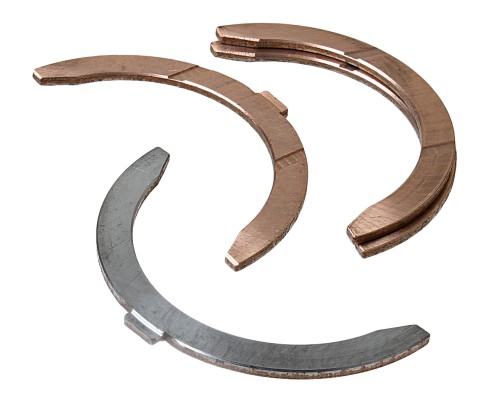 Полукольцо опорное коленвала КАМАЗ комплект бронза (2+2шт.) ДЗВ