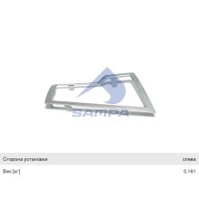 Рамка VOLVO FH отделочная фары левой SAMPA