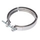 Хомут КАМАЗ-ЕВРО-4 DAF CF85, XF105 выхлопной трубы d=150-160мм (нержавеющая сталь) SAMPA
