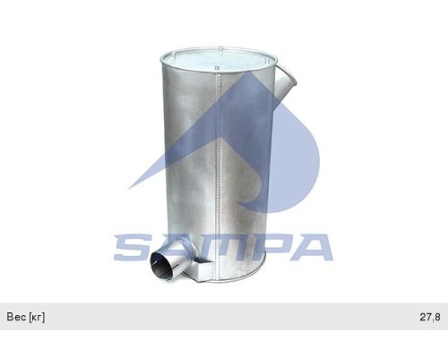 Глушитель IVECO Eurotech, Eurostar, Stralis SAMPA