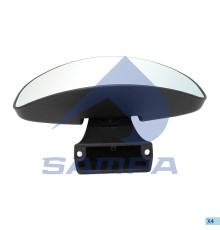 Зеркало боковое КАМАЗ-5490 MERCEDES Axor бордюрное SAMPA