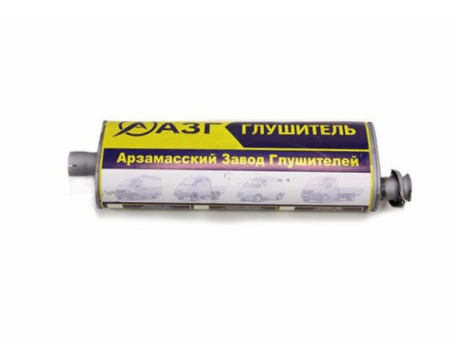 Глушитель ГАЗ-3302, 2217, 3307 ЕВРО-3 усиленный (хомут/фланец) АЗГ