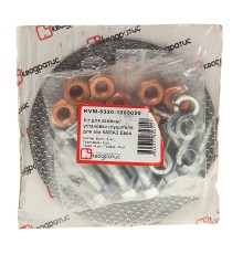 Прокладка КАМАЗ-ЕВРО глушителя комплект (прокл., гайки,  болты, гроверы) КВАДРАТИС