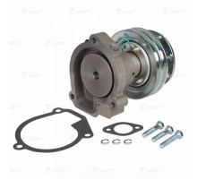 Насос водяной Д-245.7Е3 ГАЗ 2-х ручьевой с муфтой 24V с доп. КГ 1/2" под ЖМТ LUZAR