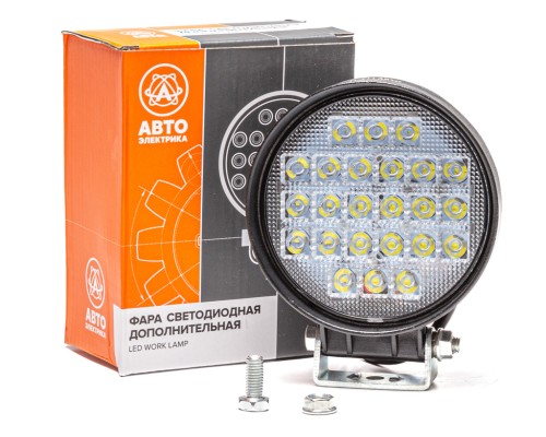 Фара рабочего света круглая 115х142х65 72Вт 24 светодиода направленный свет AVTOELECTRICA