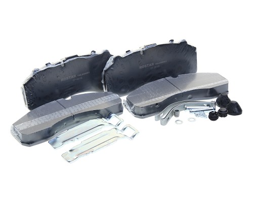 Колодки тормозные КАМАЗ-5490 MERCEDES DAF SCANIA IVECO SAF МАЗ-203 передние/задние (4шт.) ROSTAR