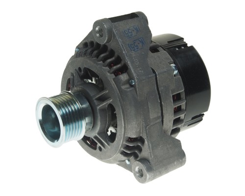 Генератор МАЗ, ЛАЗ, УРАЛ дв.ЯМЗ ЕВРО-3 поликлиновой шкив, монокронштейн 28В 76А КЗАТЭ (ЗиТ)