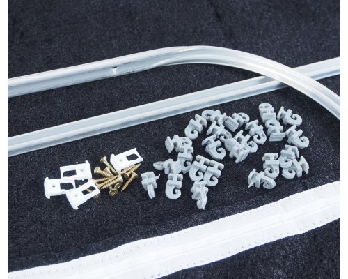 Шторка автомобильная для лобового стекла 160х105см ГАЗель Next барашек черная комплект ВИТА ТРАК