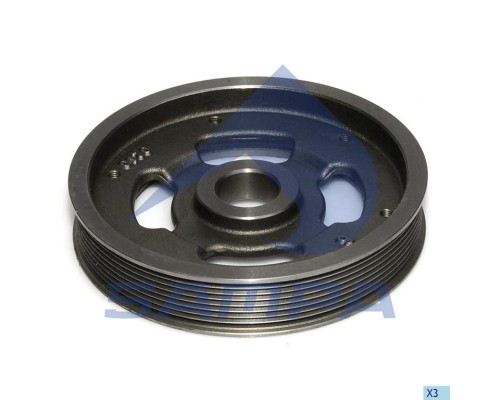 Шкив КАМАЗ-5490 MERCEDES дв.OM457LA вентилятора SAMPA