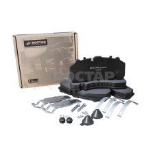 Колодки тормозные MERCEDES DAF SCANIA IVECO SAF МАЗ-203 передние/задние (4шт.) ROSTAR