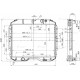 Радиатор ГАЗ-3309 алюминиевый 2-х рядный дв.ММЗ ЕВРО-4 (без горловины) LUZAR