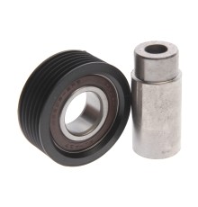 Ролик натяжной ГАЗ-3302 дв.УМЗ-4216 с осью комплект (ручейковый) АВТОБОБ