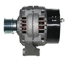 Генератор МАЗ, ЛАЗ, УРАЛ дв.ЯМЗ ЕВРО-3 поликлиновой шкив, монокронштейн 28В 80А КЗАТЭ (ЗиТ)