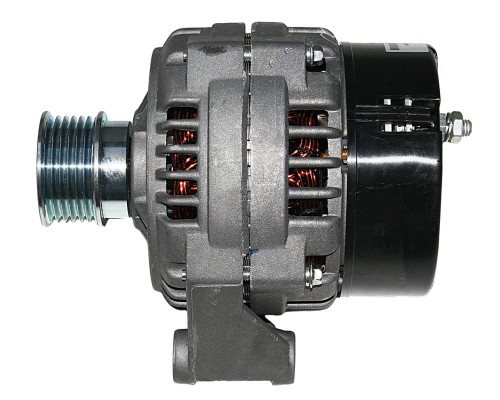 Генератор МАЗ, ЛАЗ, УРАЛ дв.ЯМЗ ЕВРО-3 поликлиновой шкив, монокронштейн 28В 80А КЗАТЭ (ЗиТ)