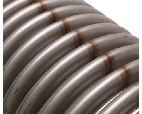 Металлорукав КАМАЗ-65115, НЕФАЗ дв.CUMMINS в сборе d=114мм L=405мм (нерж. сталь)(фл.8мм) повыш.гиб ГС