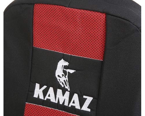 Авточехлы КАМАЗ ЕВРО (2 высоких, 1 низкий) жаккард КОМТЕСТ