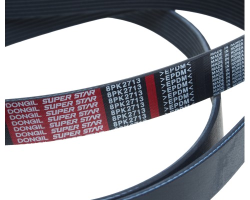 Ремень приводной поликлиновой 8PK2713 JAC Sunray SOLLERS Atlant (2.7D) (4DE1-1D) (Е5) (б A/C) DONGIL