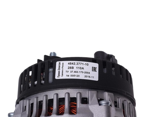 Генератор КАМАЗ дв.740.60, 740.70, 740.50 ЕВРО-3, 4 (6-ручьевой шкив 5PIN) 28В 125А ELTRA