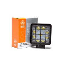 Фара рабочего света квадрат. 110х140х55мм 27Вт 9 светодиодов направ. свет линзованная AVTOELECTRICA