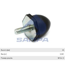 Буфер VOLVO FH12, FM10, FM12 кабины SAMPA