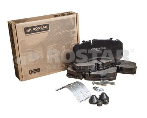 Колодки тормозные BPW MAN MERCEDES SAF дисковые (без выточки под датчик АБС) 211x93x30 (4шт.) ROSTA