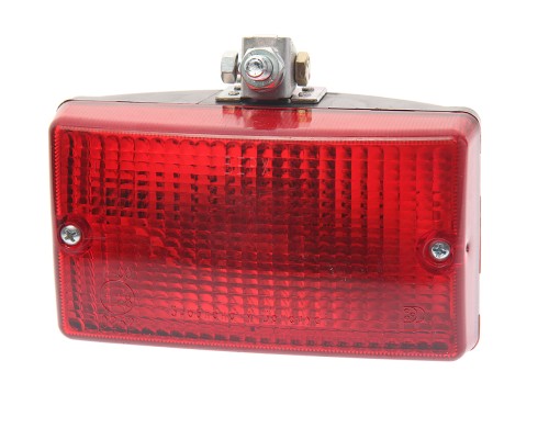 Фонарь противотуманный МАЗ красный 24V с кронштейном РУДЕНСК