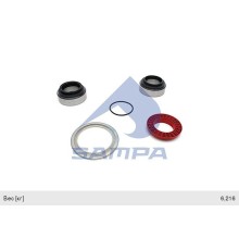 Ремкомплект SCANIA ступицы передней (подшипники, упл.кольца, кольцо АБС) SAMPA