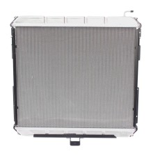 Радиатор ГАЗ-33106 Валдай алюминиевый 2-х рядный дв.CUMMINS ЕВРО-4 с дополнительным патрубком LUZAR