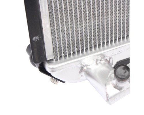 Радиатор ГАЗ-33106 Валдай алюминиевый 2-х рядный дв.CUMMINS ЕВРО-4 с дополнительным патрубком LUZAR