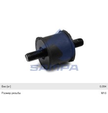 Подушка SCANIA P, R series радиатора SAMPA