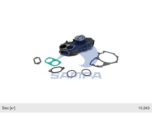 Насос водяной КАМАЗ-5490 MERCEDES Axor дв.OM457HLA (с ретардером) SAMPA